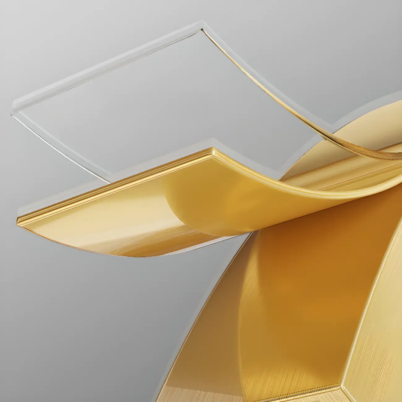 Geometric Gold Crystal Down Island Pendant Light Image - 16