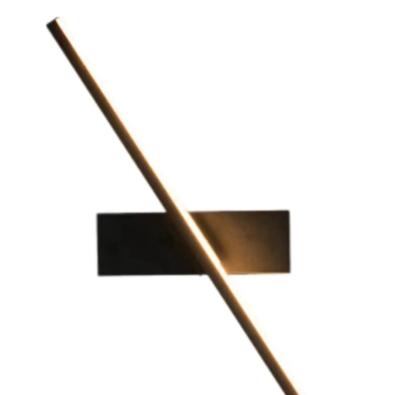 Modern Metal 1-Light Linear Black LED Vanity Light Image - 12 | homeyfad