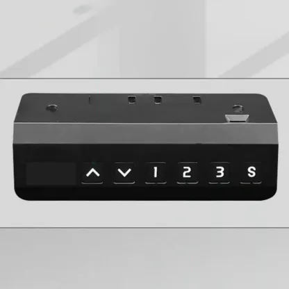 Glam T-Shaped Height-Adjustable Standing Desk with Sintered Stone Top Image - 6