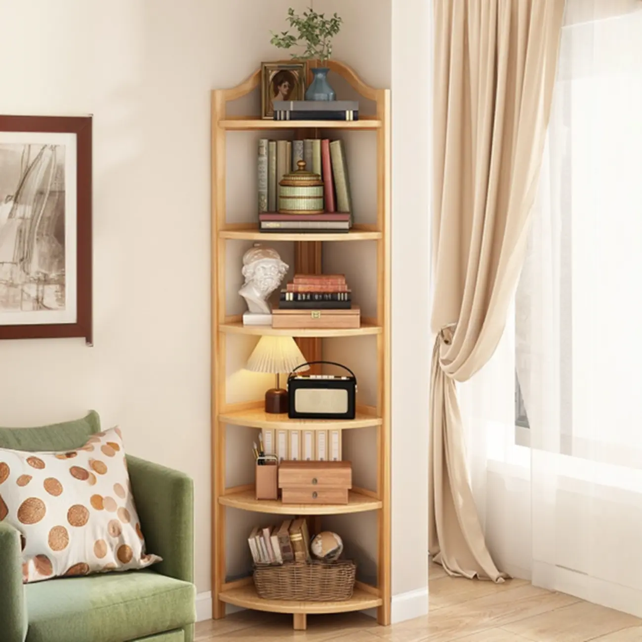 Modern Vertical Corner Bookshelves Open Back Image - 18 | homeyfad