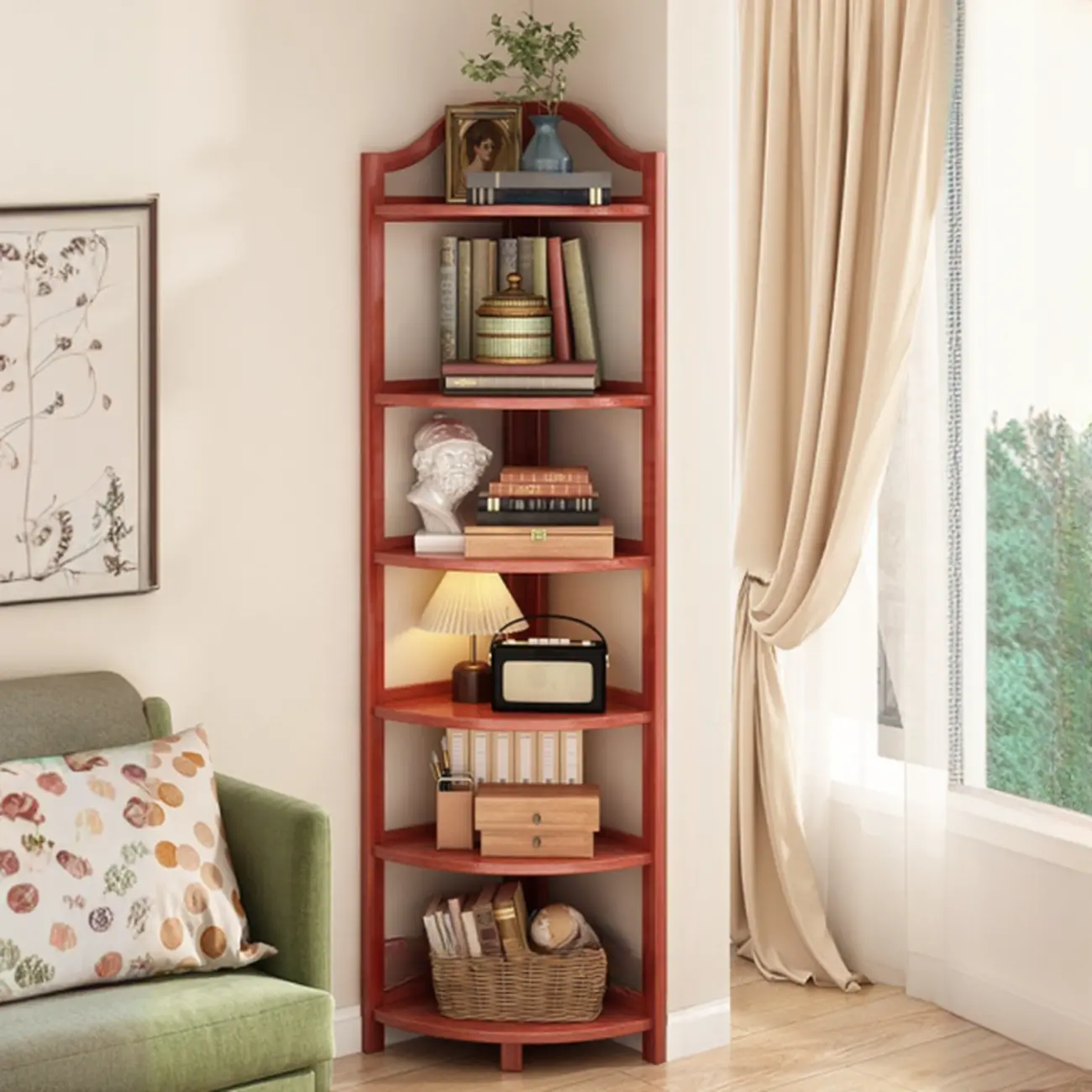 Modern Vertical Corner Bookshelves Open Back Image - 13 | homeyfad