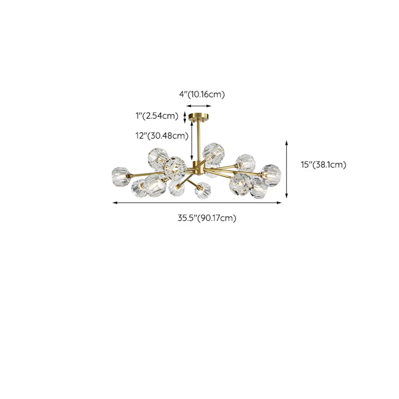 Gold Linear Crystal Glass Chandelier Modern Design Image - 15 | homeyfad