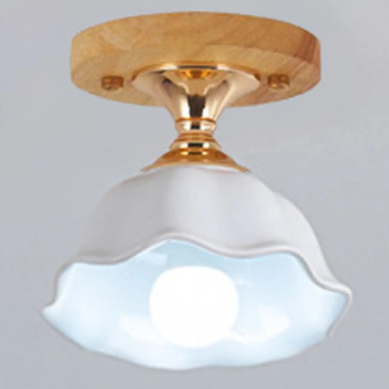 Modern Semi Flush Ceiling Light with Ceramic Shade for Living Room Image - 9 | homeyfad