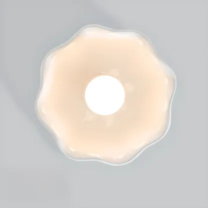 Modern Semi Flush Ceiling Light with Ceramic Shade for Living Room Image - 11