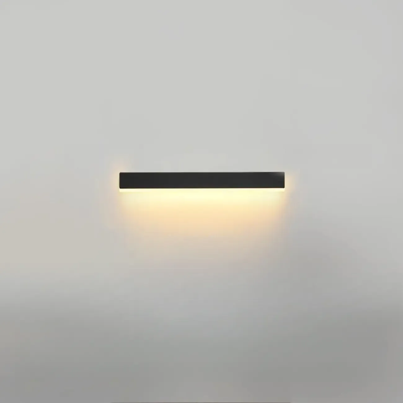 Minilistic Dimmable Black Linear LED Wall Sconce Image - 4