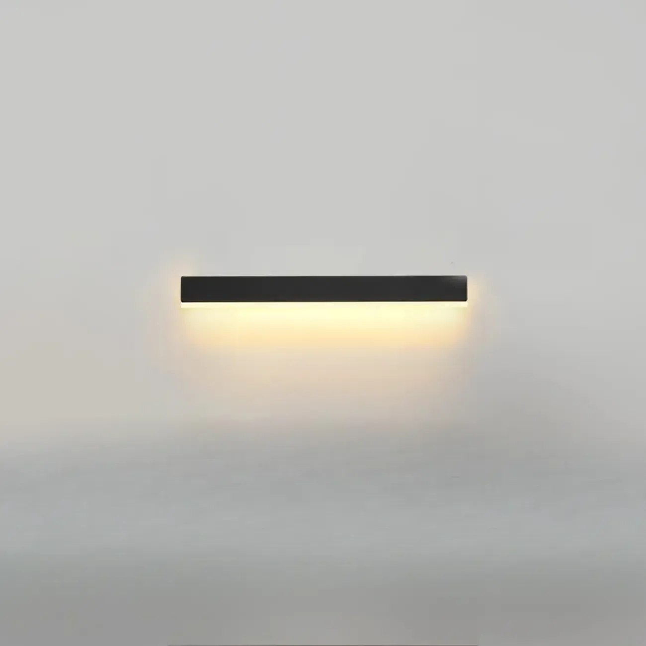 Minilistic Dimmable Black Linear LED Wall Sconce Image - 5