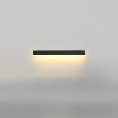 Minilistic Dimmable Black Linear LED Wall Sconce Image - 5