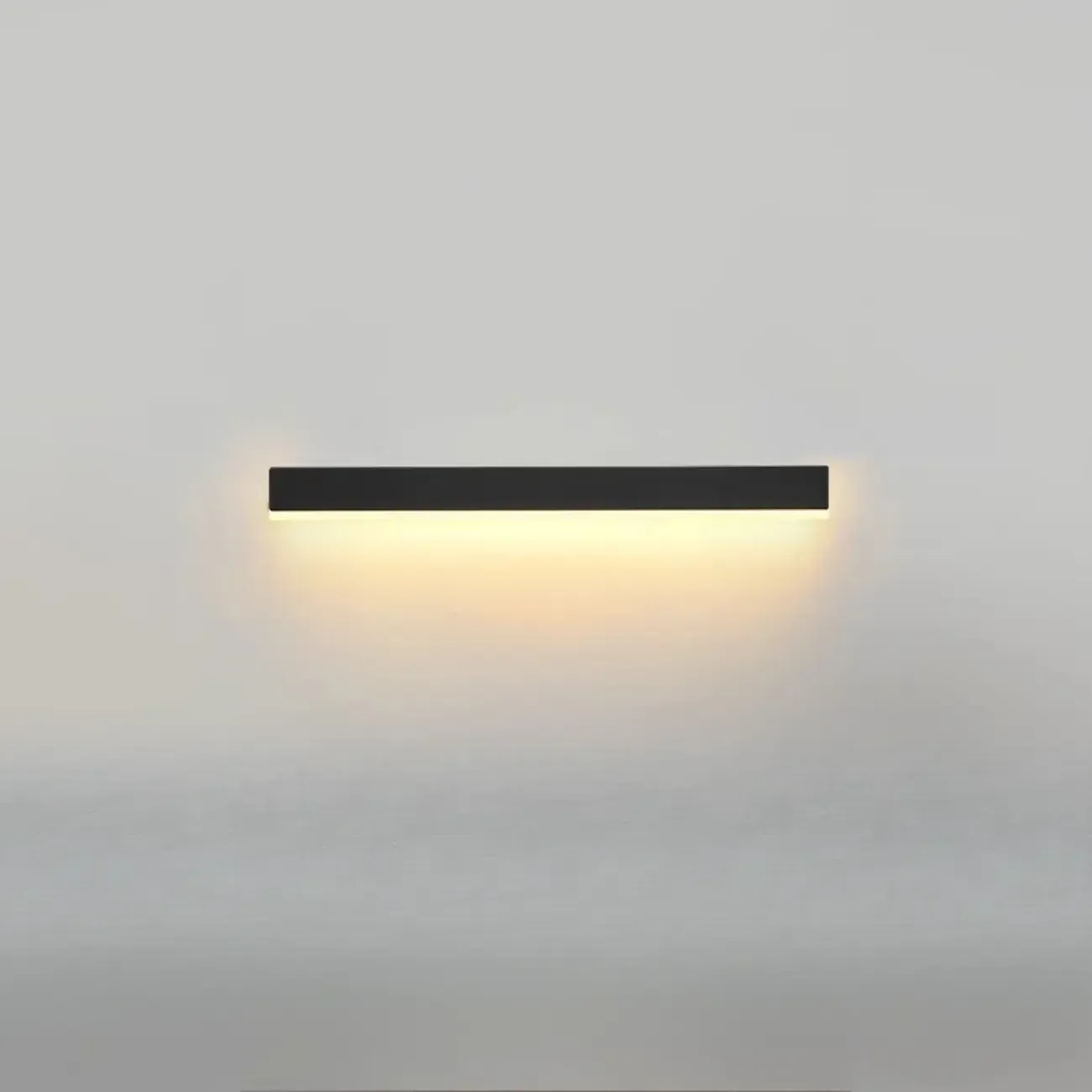 Minilistic Dimmable Black Linear LED Wall Sconce Image - 7