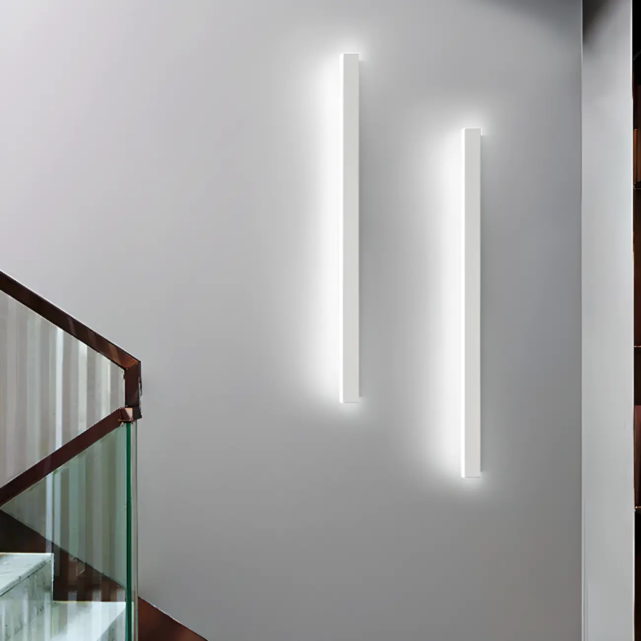 Minilistic Dimmable Black Linear LED Wall Sconce Image - 8 | homeyfad