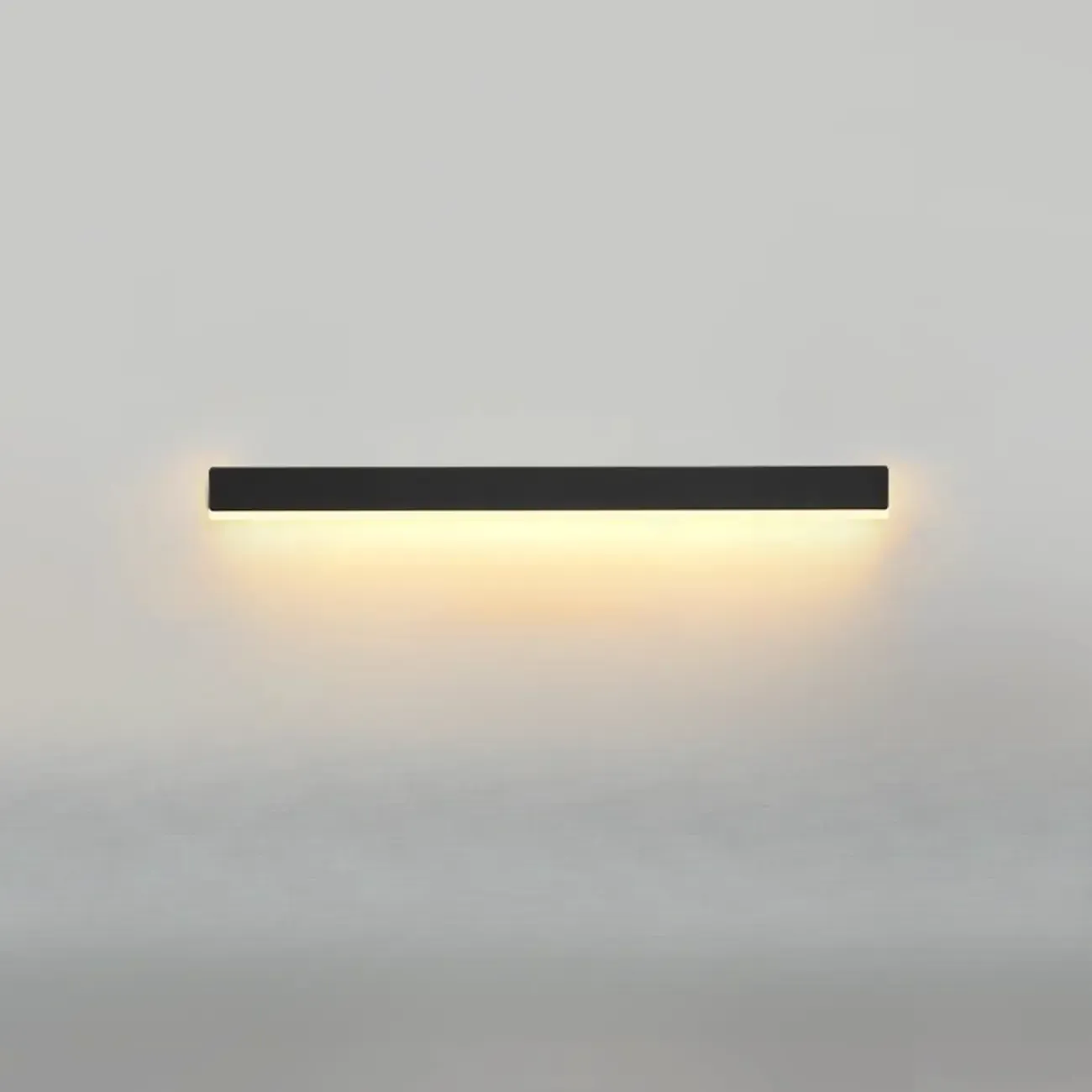 Minilistic Dimmable Black Linear LED Wall Sconce Image - 10