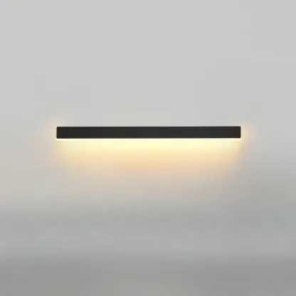 Minilistic Dimmable Black Linear LED Wall Sconce Image - 10