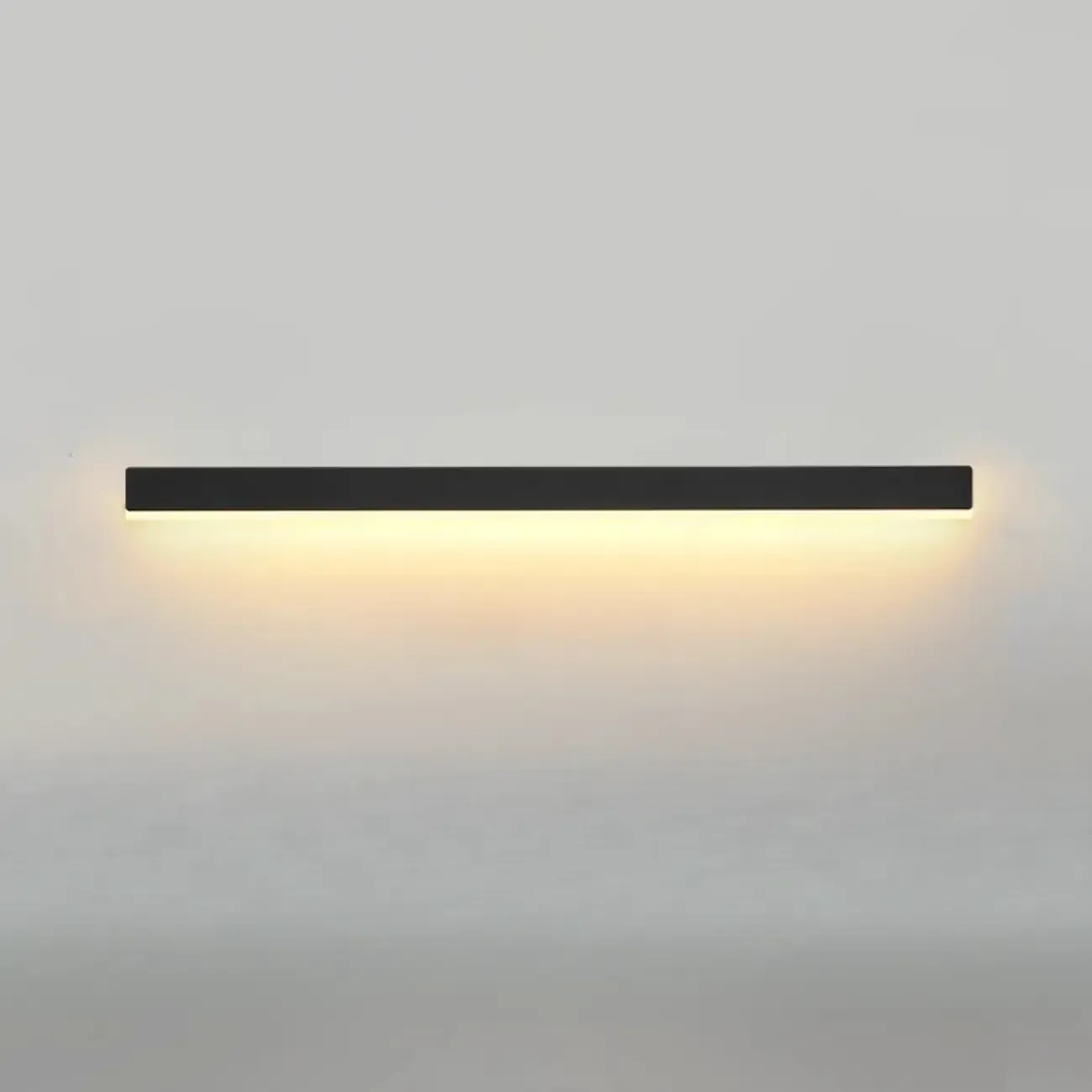 Minilistic Dimmable Black Linear LED Wall Sconce Image - 12