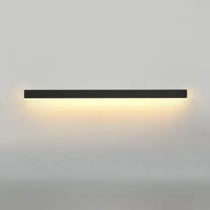 Minilistic Dimmable Black Linear LED Wall Sconce Image - 12