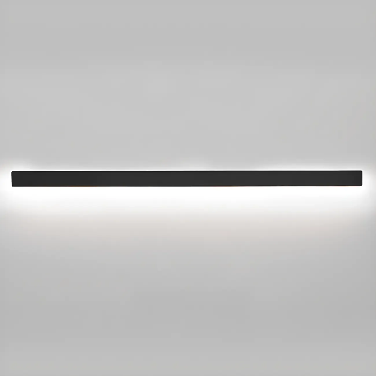 Minilistic Dimmable Black Linear LED Wall Sconce Image - 13