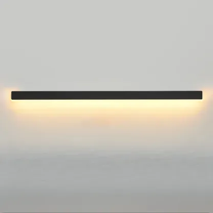 Minilistic Dimmable Black Linear LED Wall Sconce Image - 14