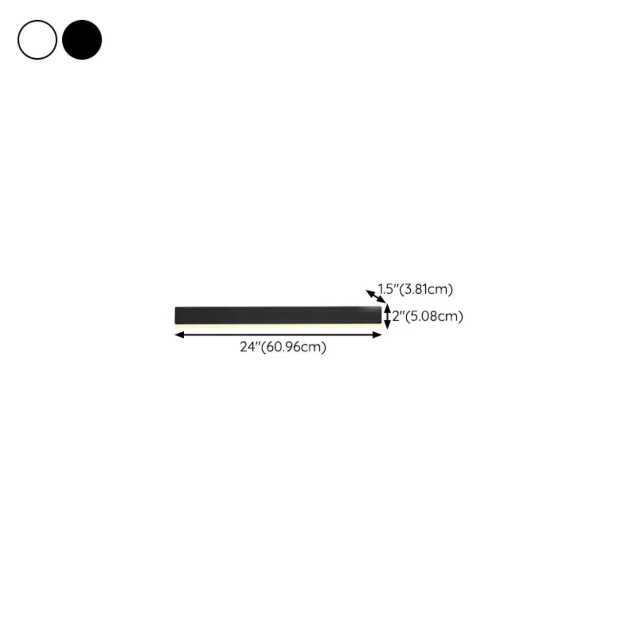 Minilistic Dimmable Black Linear LED Wall Sconce Image - 31