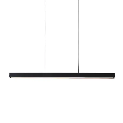 Black/White Rectangular Pendant Light for Kitchen Island Image - 4
