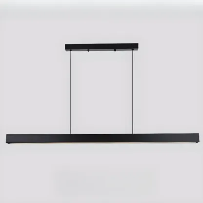Black/White Rectangular Pendant Light for Kitchen Island Image - 7