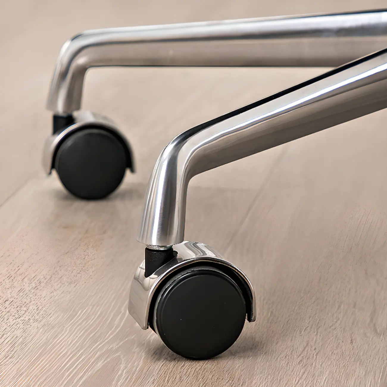 Upholstered Apricot Leather Adjustable Swivel Office Chair Image - 14 | homeyfad