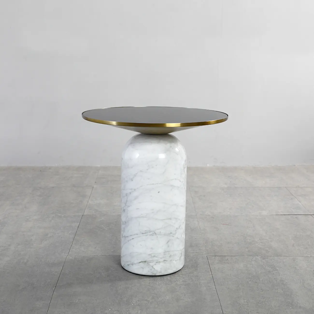Round Marble Base End Table for Living Room Image - 7 | homeyfad