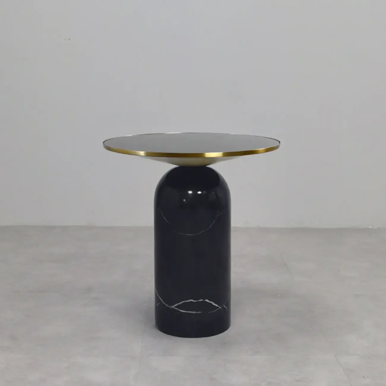 Luxury Round Marble Pedestal Side Table for Living Room | HomeyFad