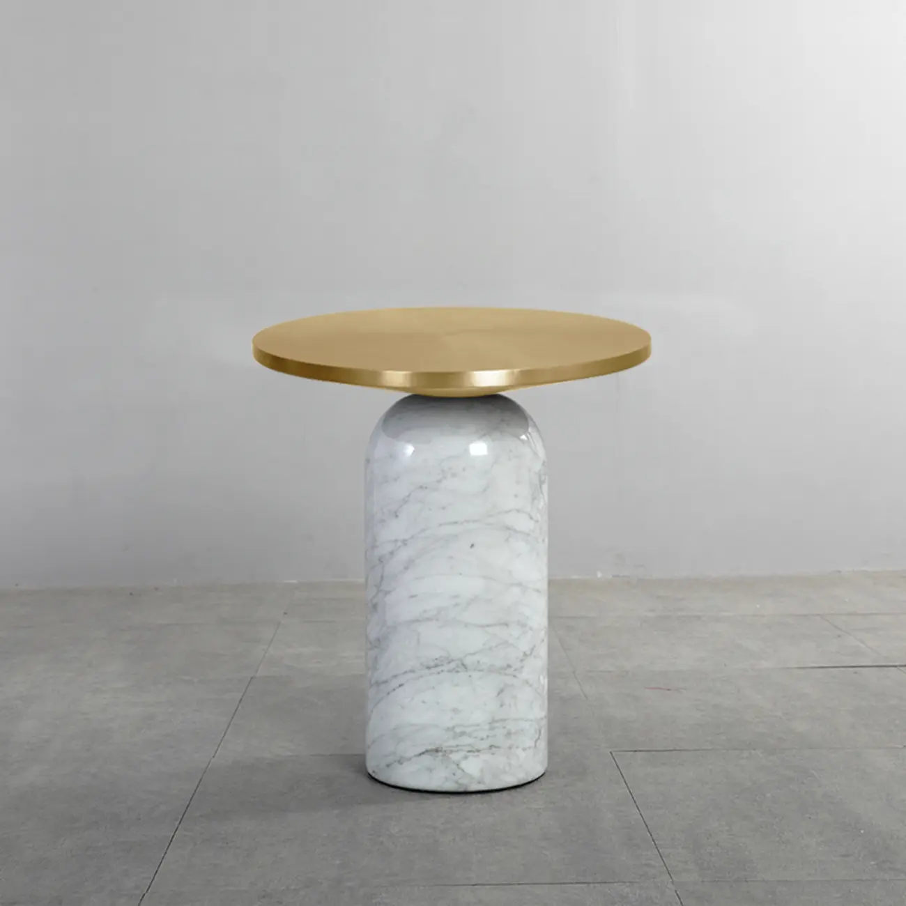 Round Marble Base End Table for Living Room Image - 8 | homeyfad
