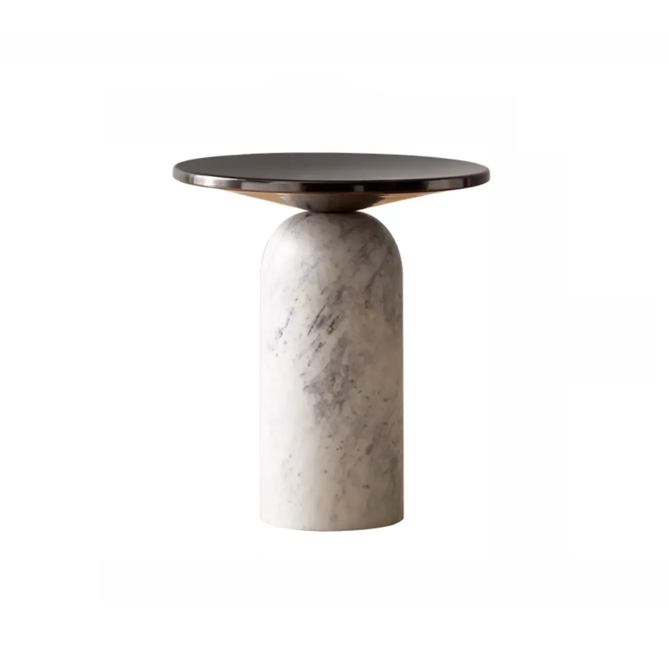 Round Marble Base End Table for Living Room Image - 10