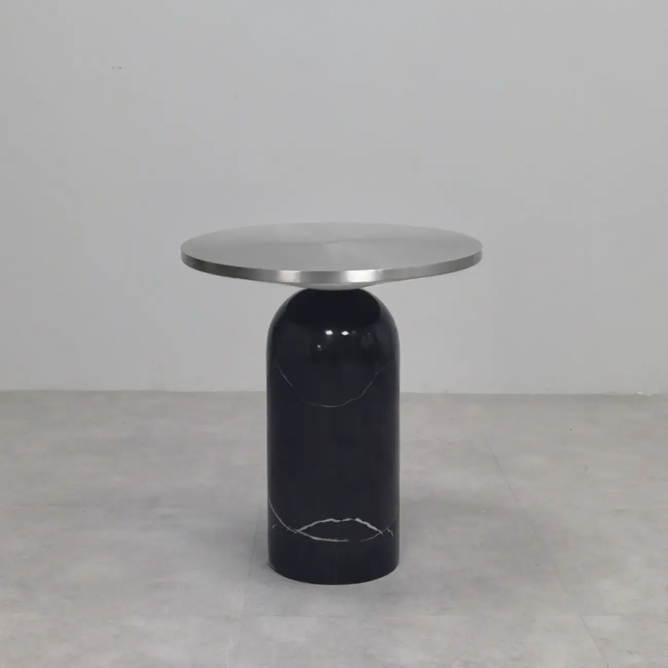 Round Marble Base End Table for Living Room Image - 11