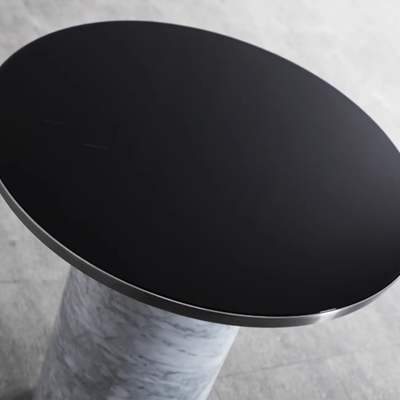 Round Marble Base End Table for Living Room Image - 12 | homeyfad