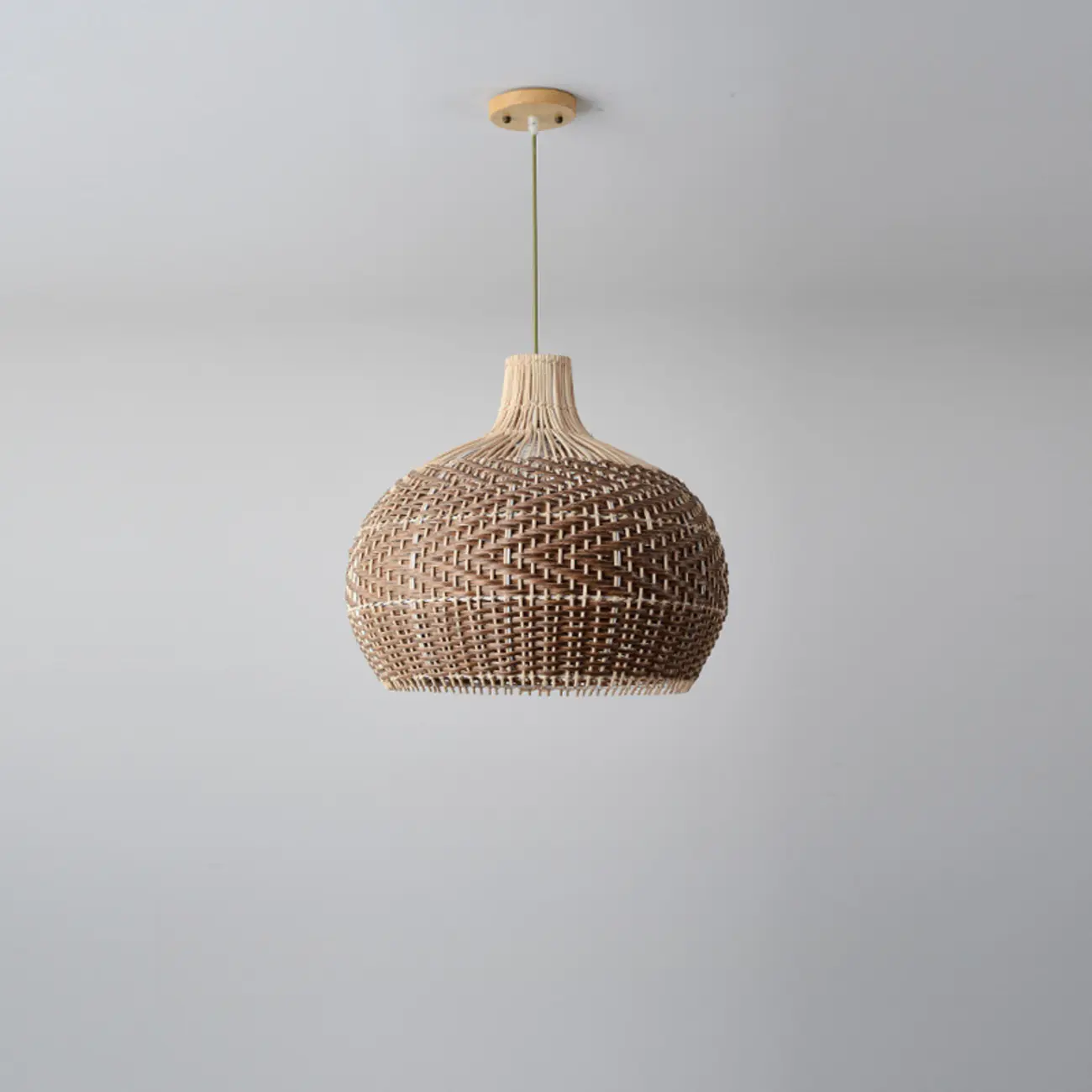 Oriental Rattan Dome Pendant Light Large for Kitchen Dining Image - 9 | homeyfad