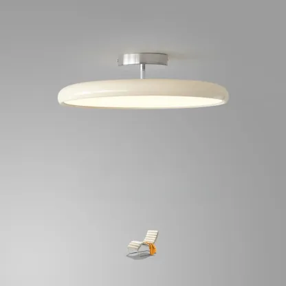 Modern LED Semi-Flush Ceiling Light for Living Room Image - 5