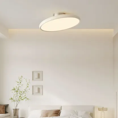 Modern LED Semi-Flush Ceiling Light for Living Room Image - 4