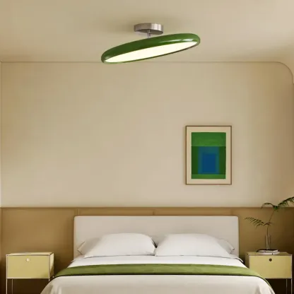 Modern LED Semi-Flush Ceiling Light for Living Room Image - 6