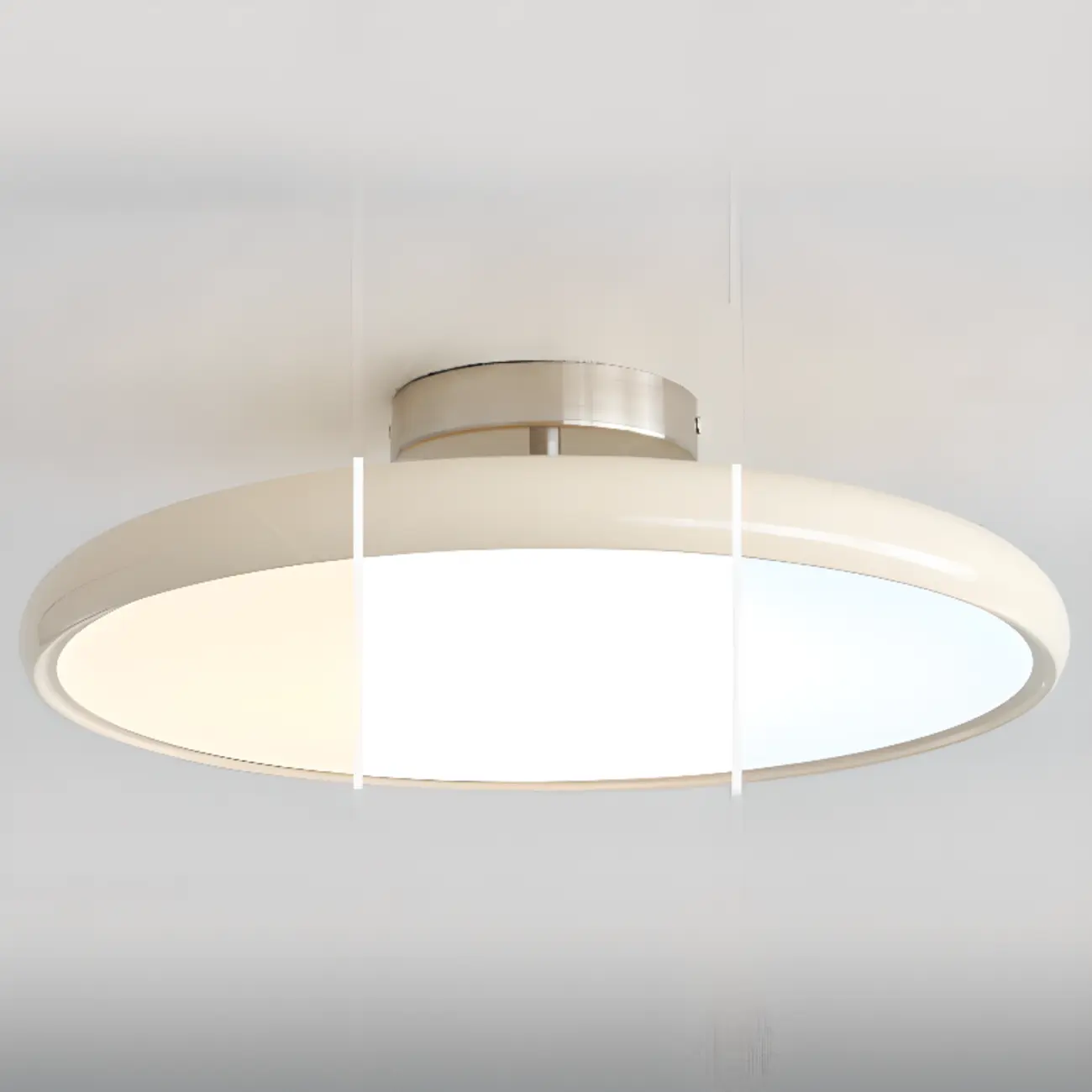 Modern LED Semi-Flush Ceiling Light for Living Room Image - 7 | homeyfad