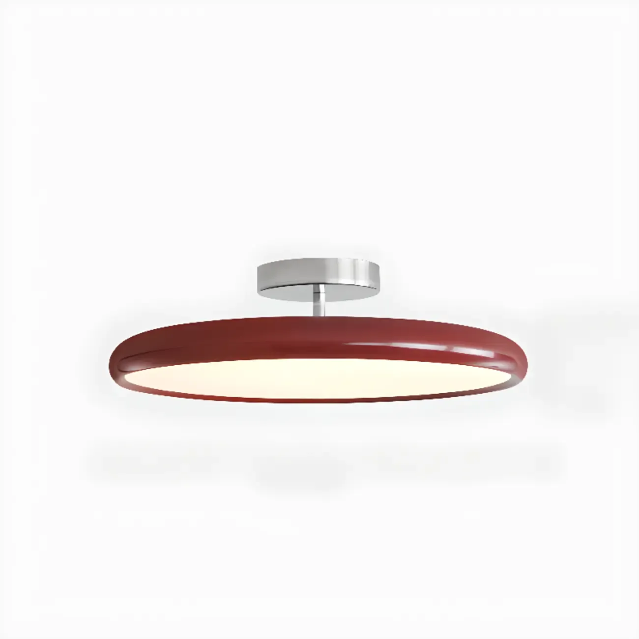 Modern LED Semi-Flush Ceiling Light for Living Room Image - 2