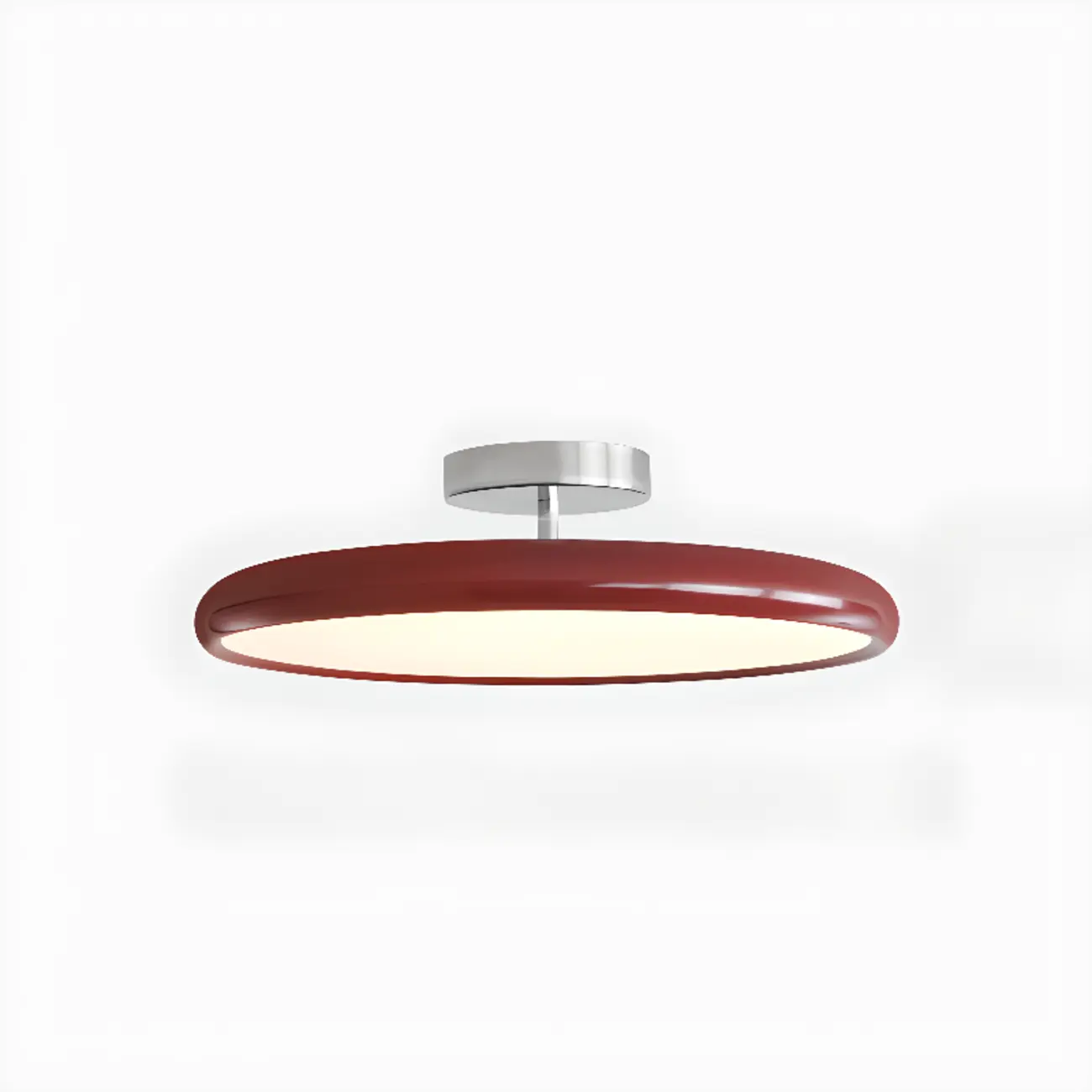 Modern LED Semi-Flush Ceiling Light for Living Room Image - 12 | homeyfad