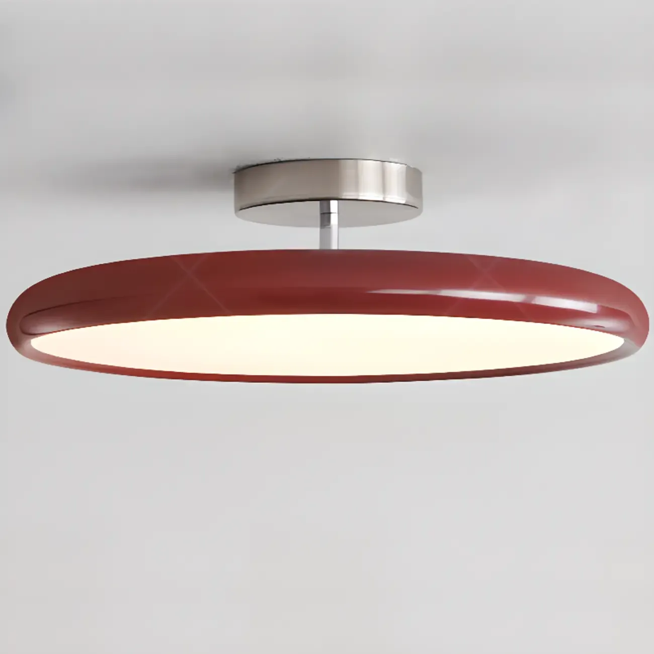 Modern LED Semi-Flush Ceiling Light for Living Room Image - 3