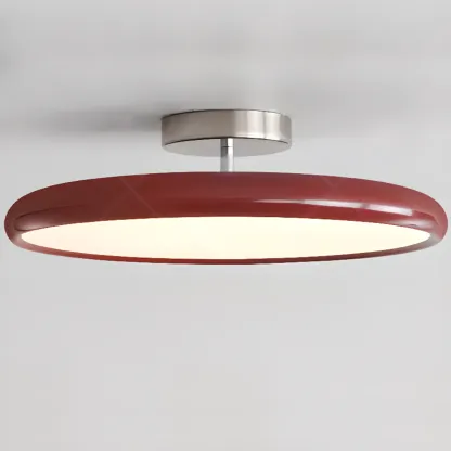 Modern LED Semi-Flush Ceiling Light for Living Room Image - 3