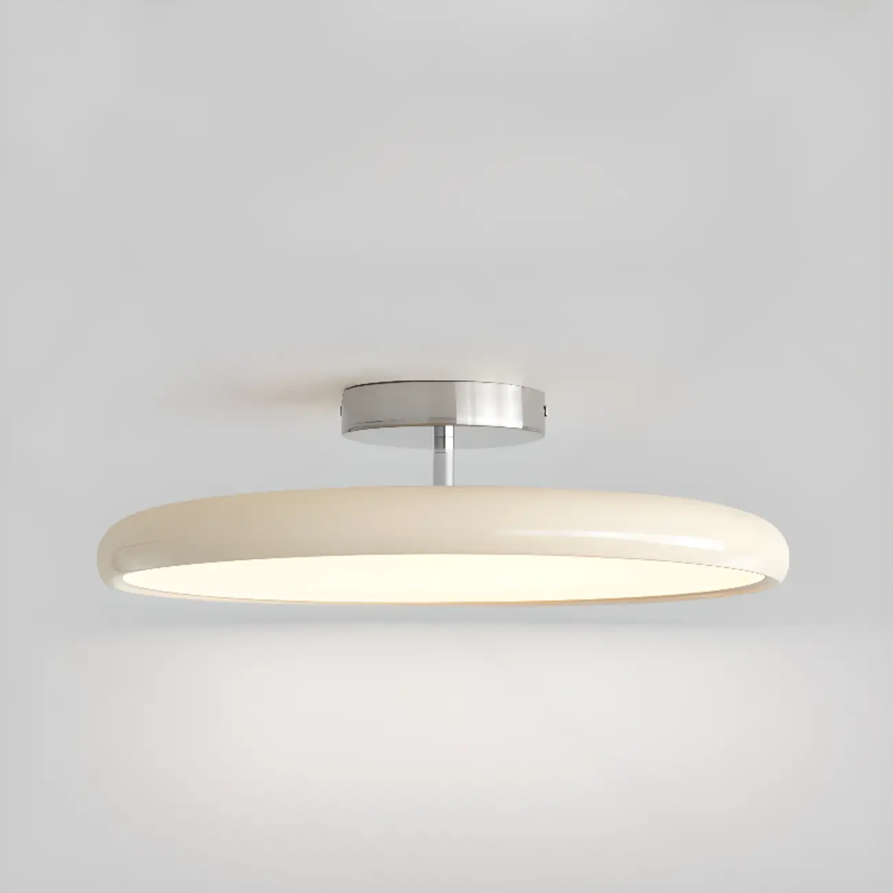 Modern LED Semi-Flush Ceiling Light for Living Room Image - 15 | homeyfad