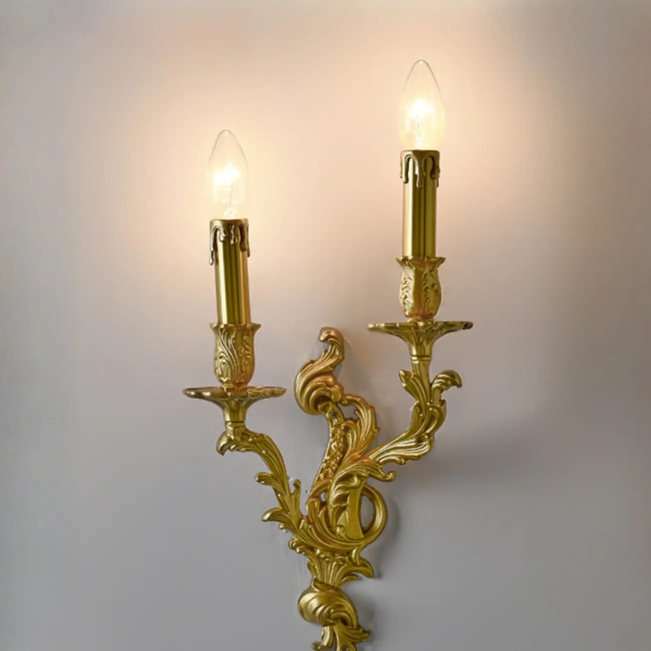 Vintage Gold Metal Wall Light for Living Room Décor Image - 8 | homeyfad