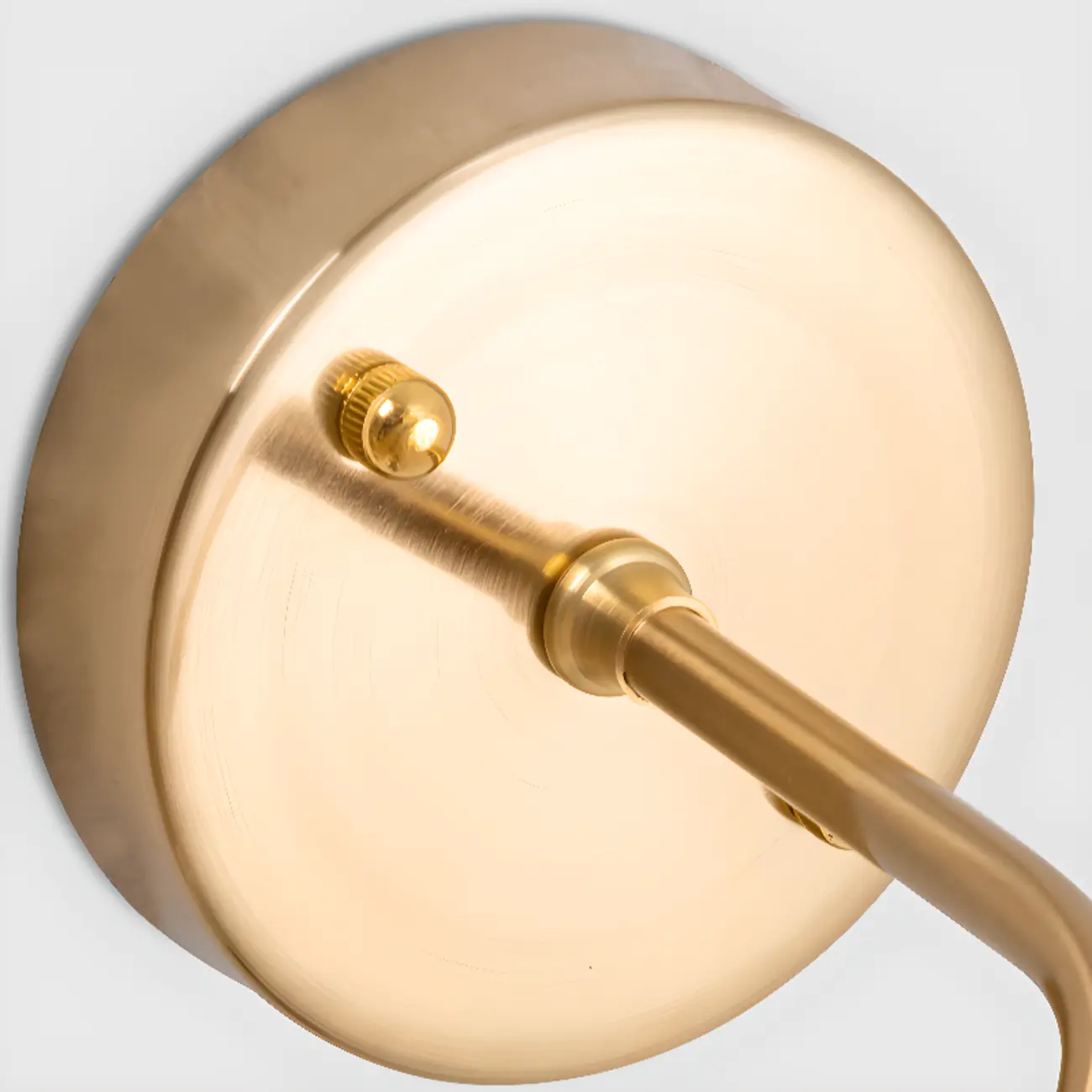 Transparent Brass Wall Sconce with Rotary Socket for Bedroom | homeyfad