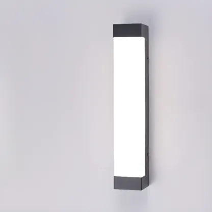 Modern Geometric PMMA Shade Outdoor Wall Sconce Image - 5