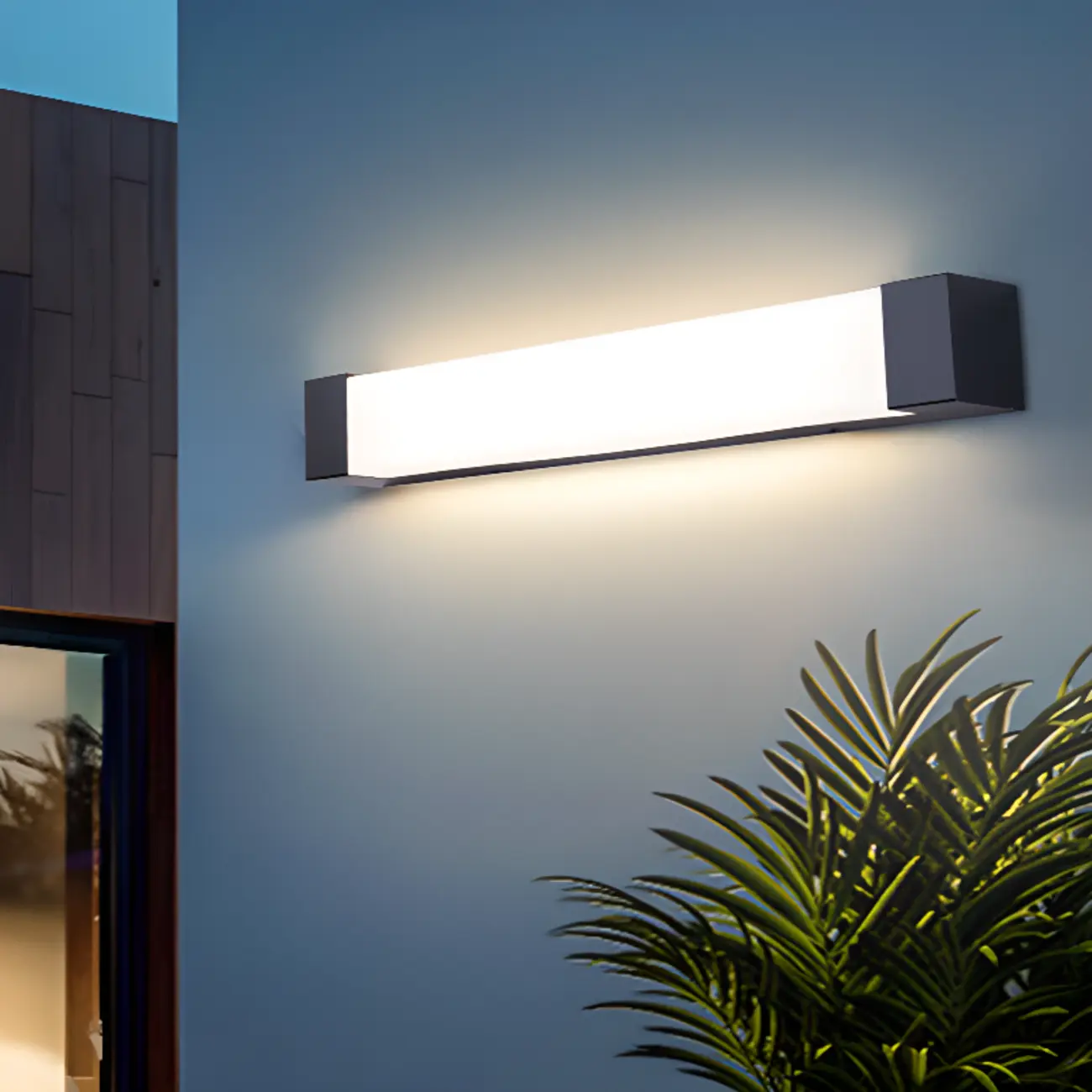 Modern Geometric PMMA Shade Outdoor Wall Sconce Image - 2 | homeyfad