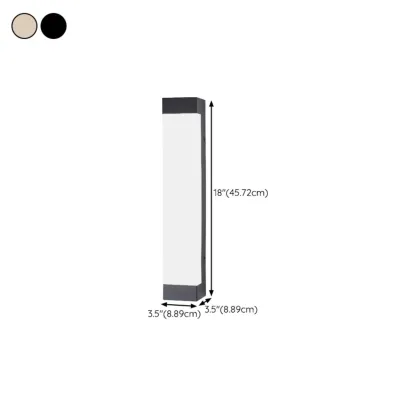 Modern Geometric PMMA Shade Outdoor Wall Sconce #size