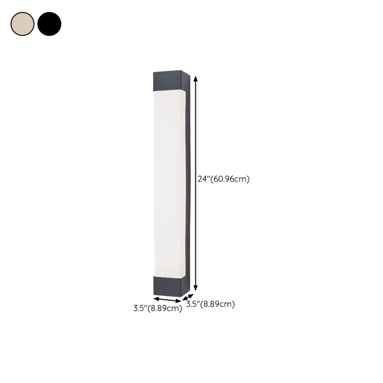 Modern Geometric PMMA Shade Outdoor Wall Sconce Image - 22