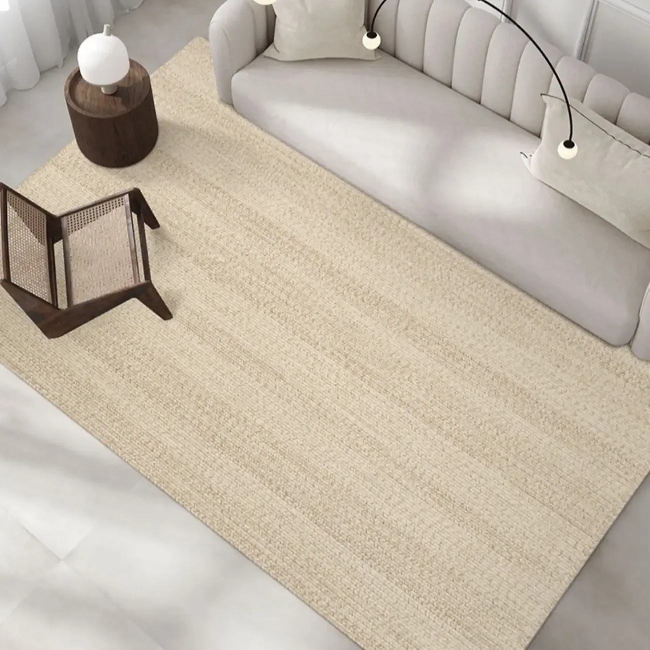 Reversible Wool Striped Handmade Area Rug Image - 10