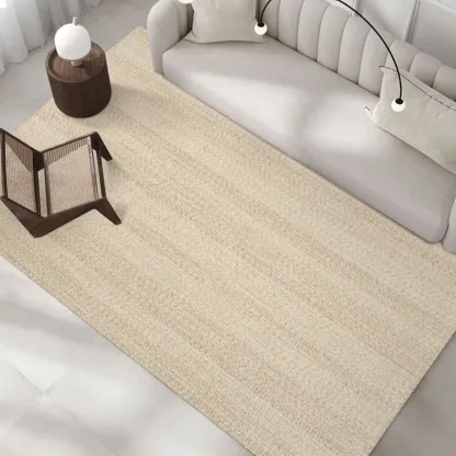 Reversible Wool Striped Handmade Area Rug Image - 10