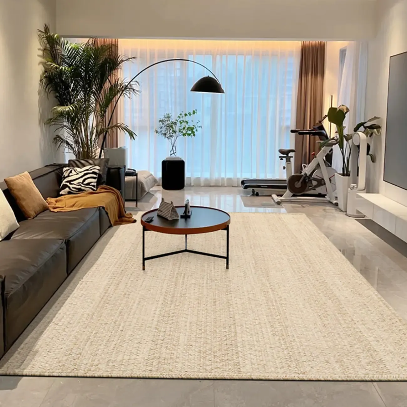 Reversible Wool Striped Handmade Area Rug Image - 2