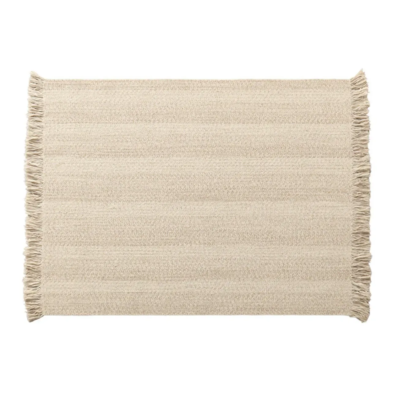 Reversible Wool Striped Handmade Area Rug Image - 11