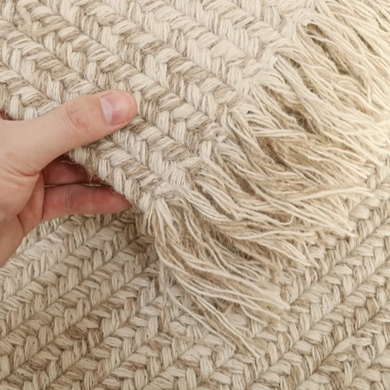 Reversible Wool Striped Handmade Area Rug Image - 7
